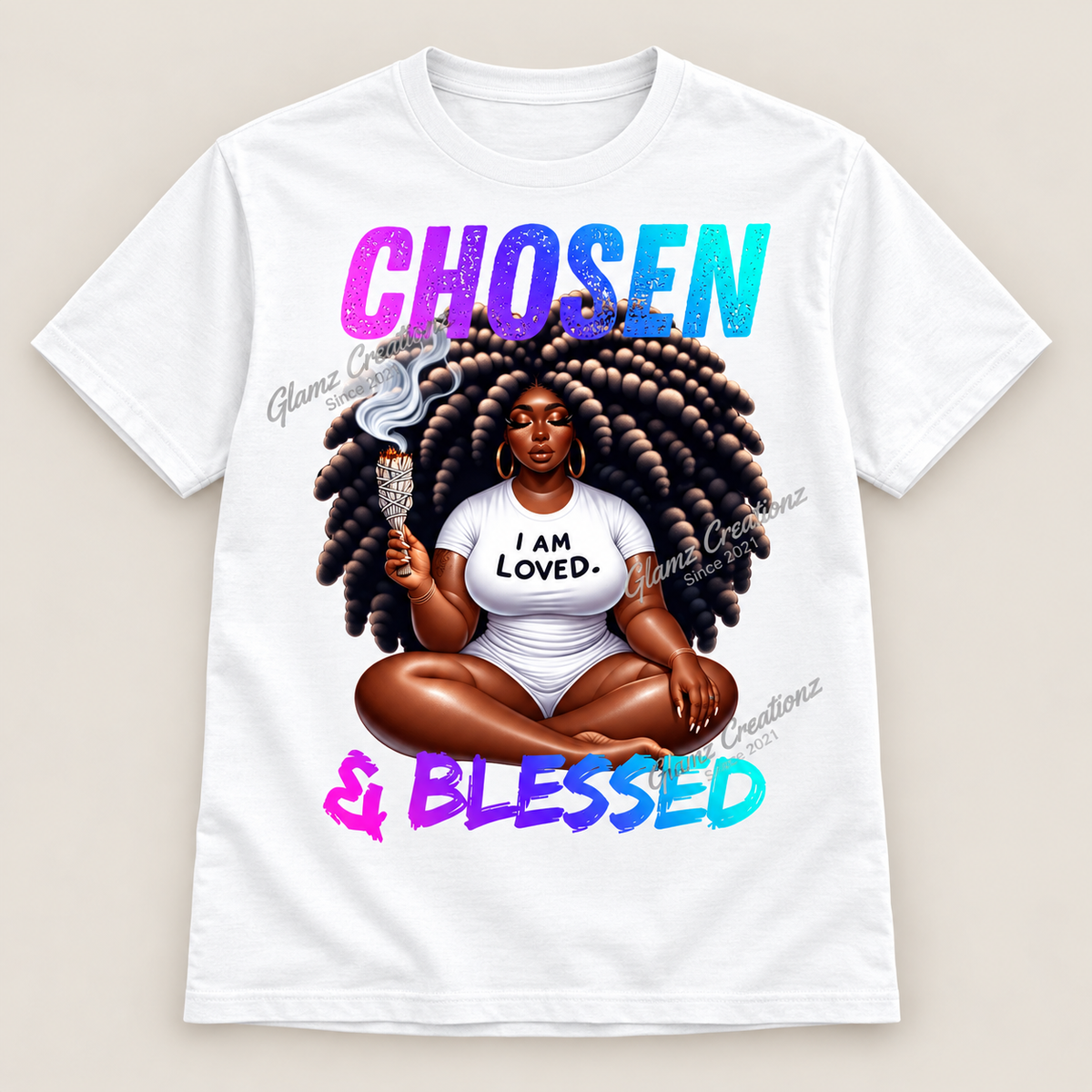 Chosen & Blessed PNG | Christian Affirmation Design