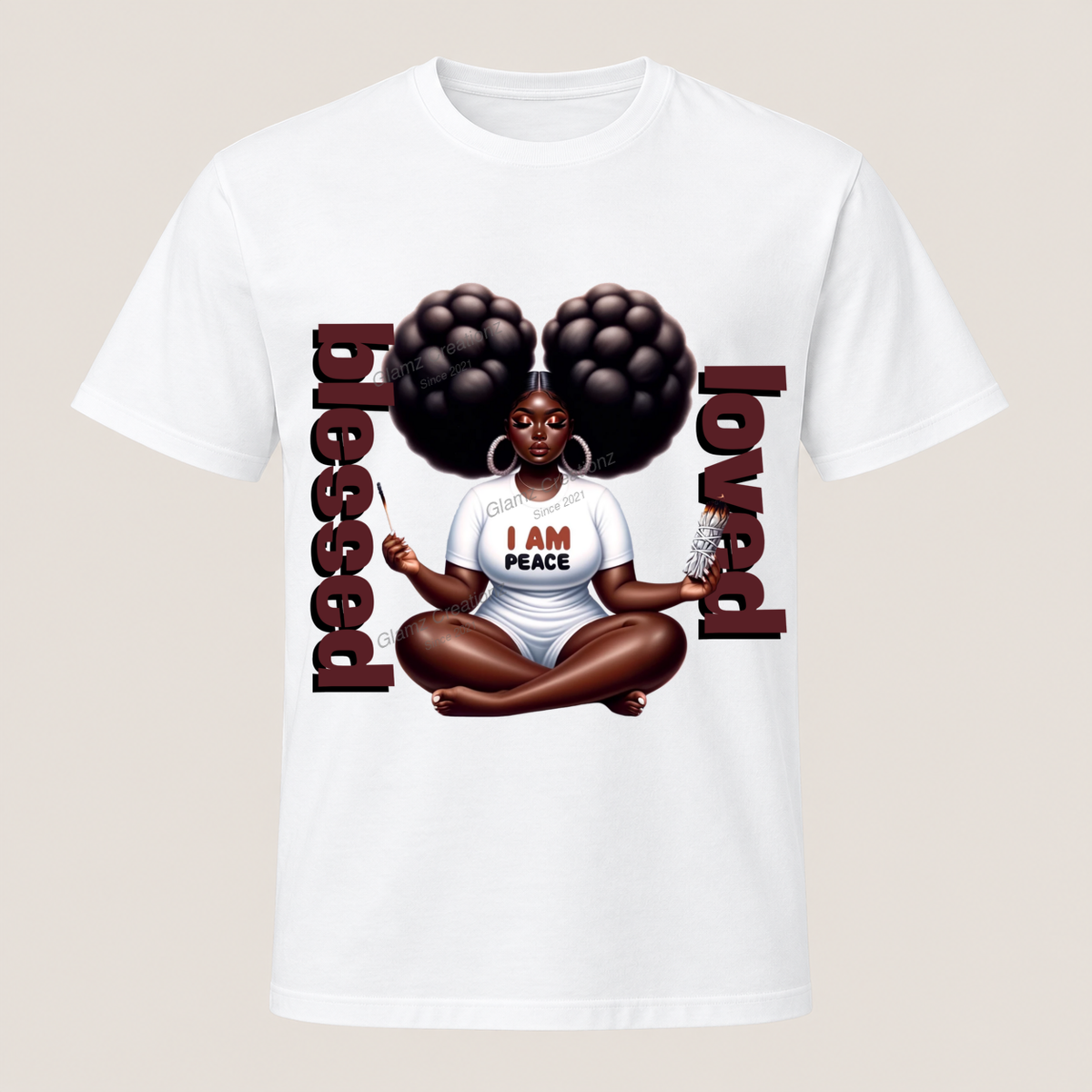 I Am Peace PNG – Calm & Self-Love Affirmation Design for Shirts, Mugs & Journals